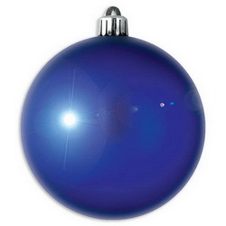 Шар новогодний d6 см в индивидуальной упаковке, глянцевый, цвет синий